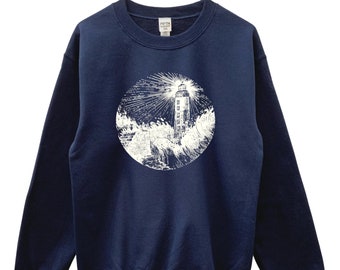 Stormy Lighthouse Unisex Crewneck Sweatshirt