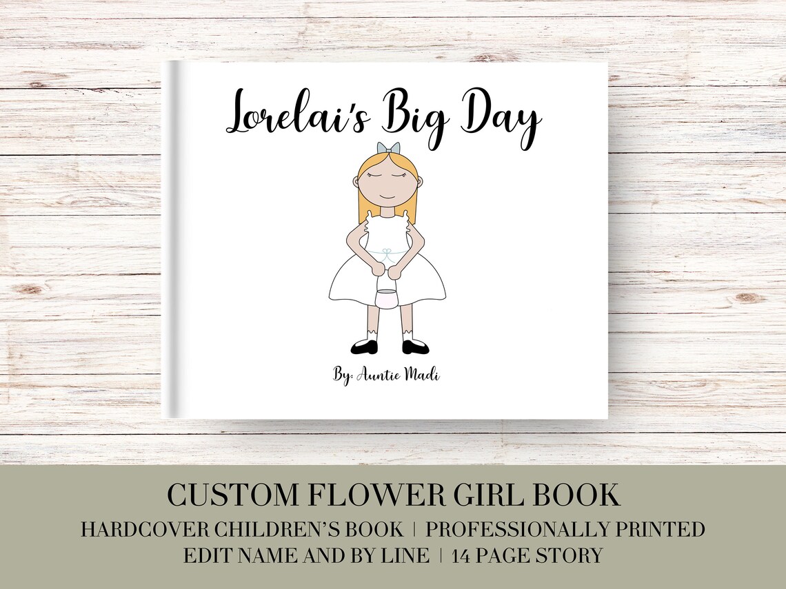 Custom Flower Girl Proposal Book, Flower Girl Gift, Wedding Party