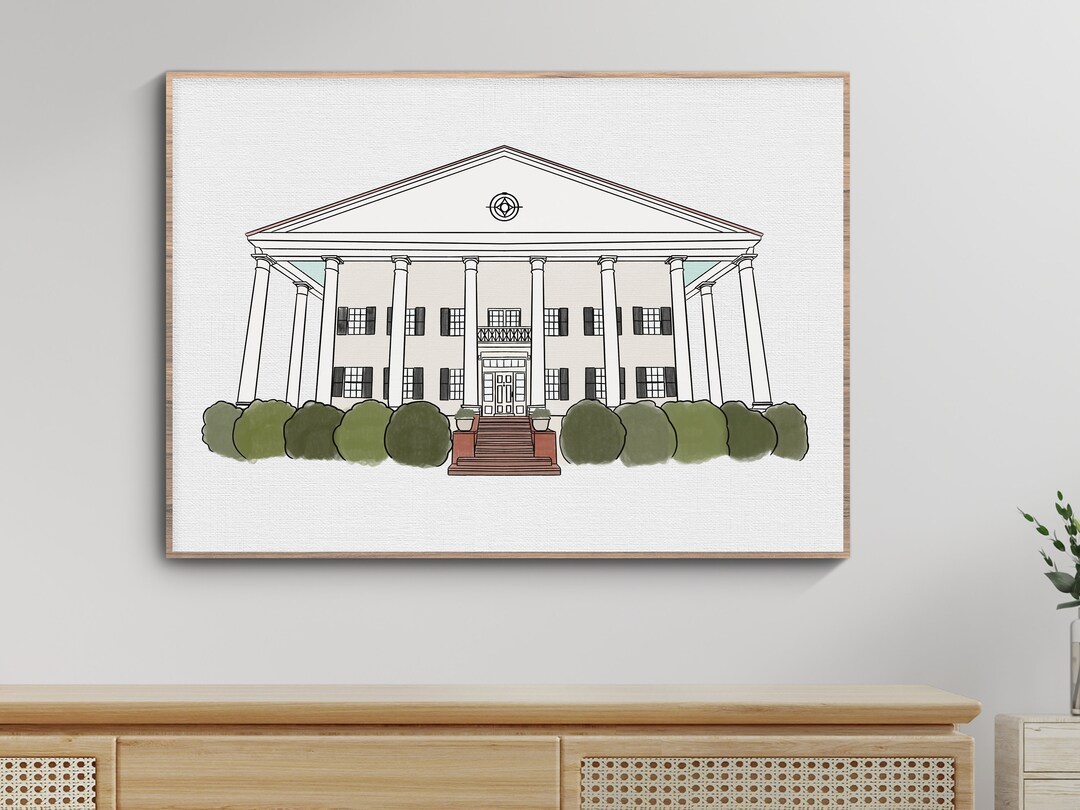 Custom Wedding Venue Illustration, Digital Download, Wedding Gift for ...