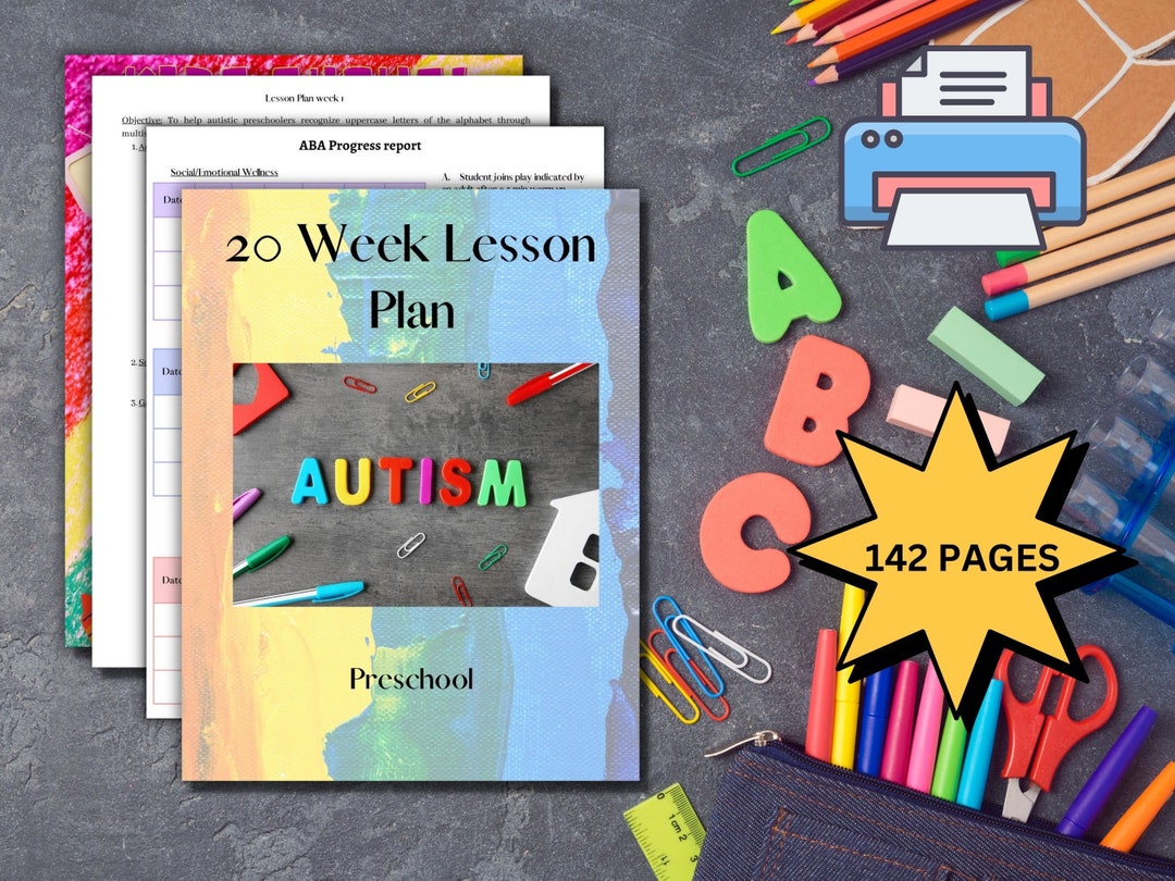 Preschool Autism Lesson Plan Curriculum home Learning Made Easy 20 ...