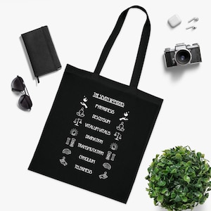 AHS Coven Seven Wonders Cotton Tote Bag // American Horror Story fan art // The Seven Wonders AHS Season 3 Novelty Tote Bag