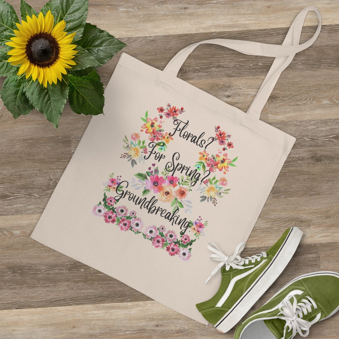 Devil Wears Prada Inspired Tote Bag Florals for Spring Etsy