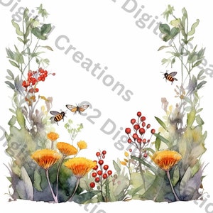 20 Eucalyptus Watercolor clipart, wedding clipart, eucalyptus border, 300 DPI PNG instant download, commercial use - Transparent Background