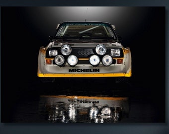 Audi Sport Quattro S1 E2 Canvas Art,Audi Quattro S1 Canvas Wall Art,Game Room Decor Art,Man Cave Decor,Gift for Him