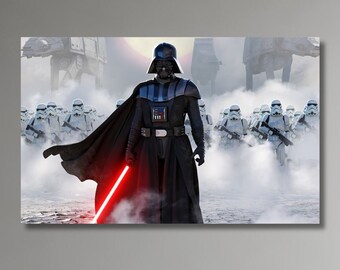 ダース・ベイダー キャンバスアート、スター・ウォーズ ブラック