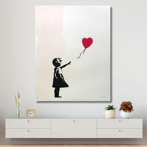 Banksy Girl With the Red Balloon - Etsy