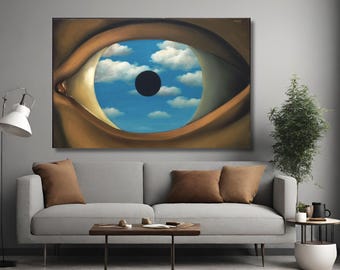 ルネ・マグリット作「偽りの鏡」（1928年）キャンバス|オリジナル