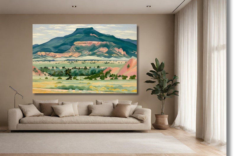 Georgia O'keeffe Mountain Landscape Canvas Wall Art,o'keeffe Poster ...