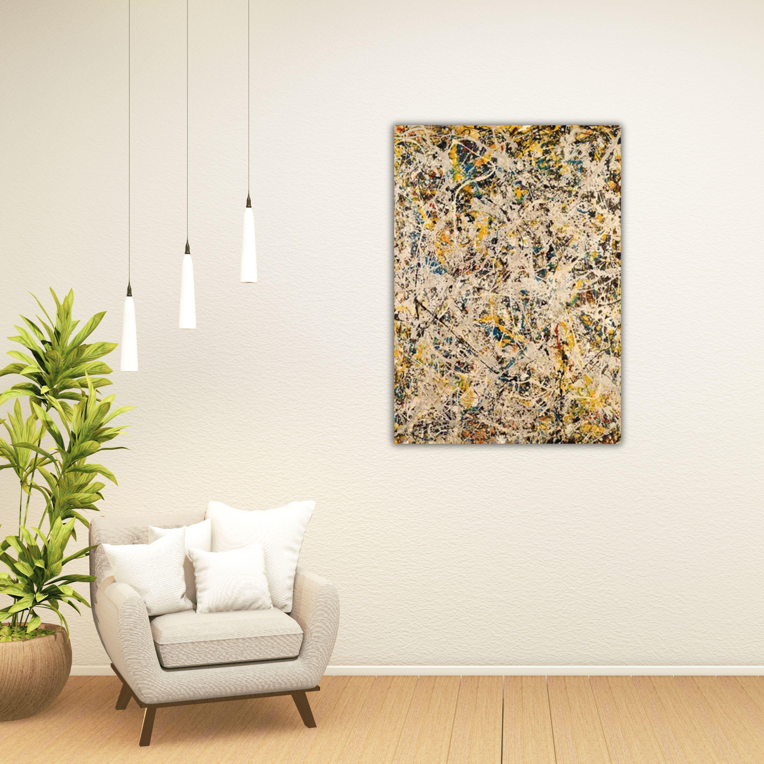 Jackson Pollock - No 9 1949 Poster Abstract Wall Art Living Room