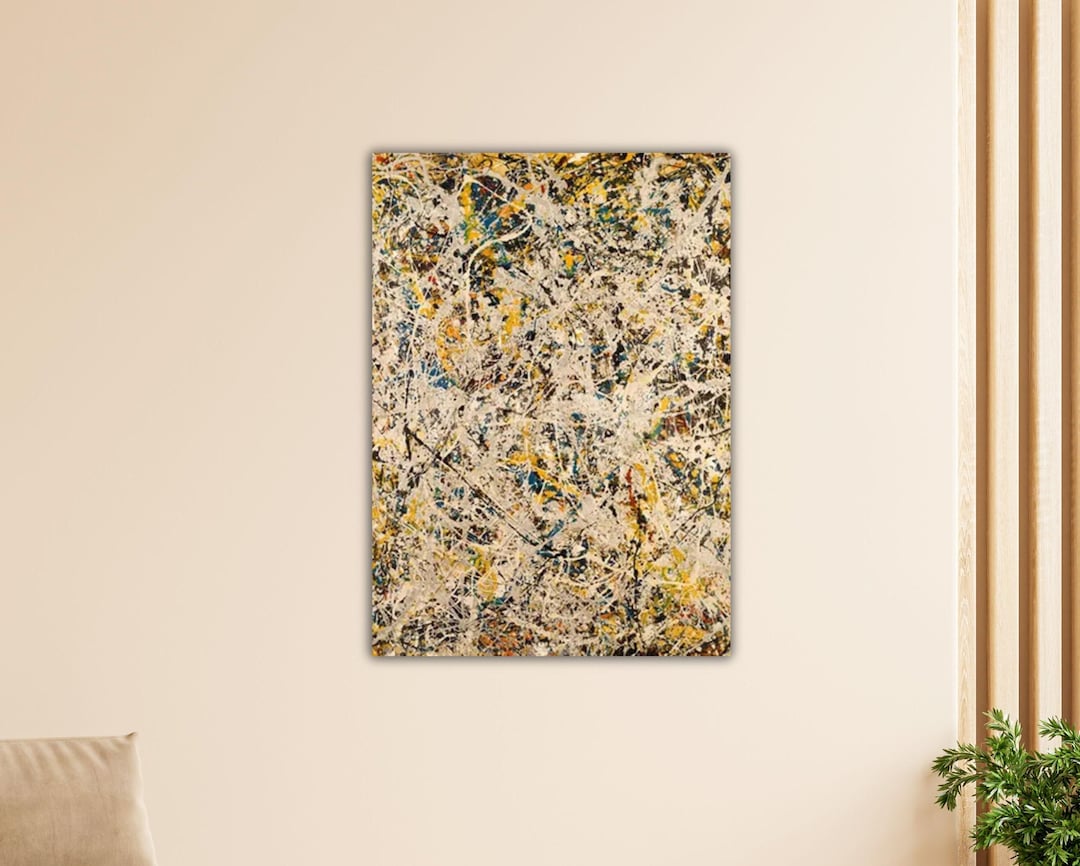 Jackson Pollock - No 9 1949 Poster Abstract Wall Art Living Room