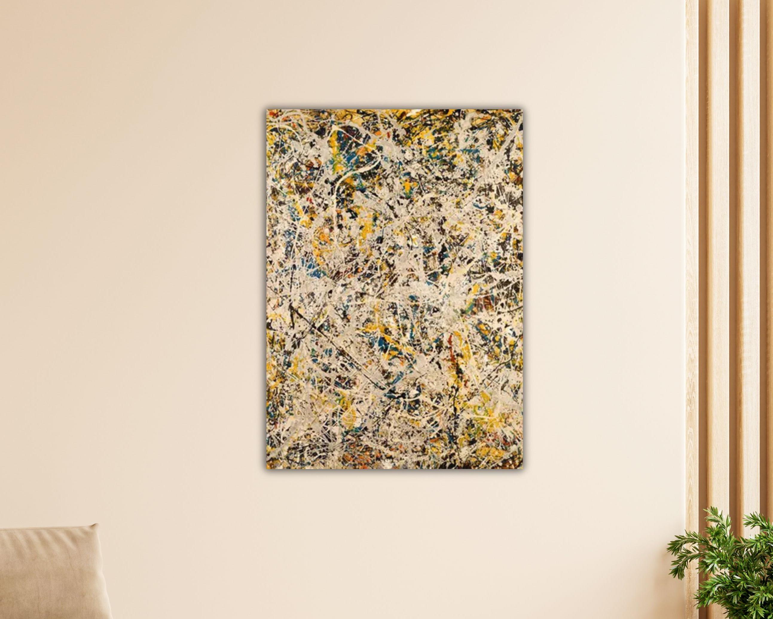 Jackson Pollock - No 9 1949 Poster Abstract Wall Art Living Room