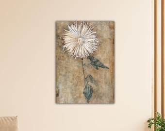 Chrysanthemu 1900 by Piet Mondrian Canvas Gift Home Wall Decor Abstract Print Exhibition Poster Piet Mondrian Paint Piet Mondrian Wall Art