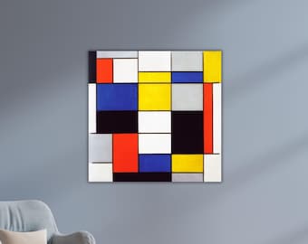 Piet Mondrian Composition A 1920 Canvas Gift Of Home Wall Decor Art Office Paint Abstract Printing Exhibition Poster Modern Decor Wall Art