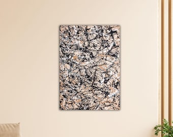 Jackson Pollock No 30 Poster Abstract Wall Art Living Room Wall Decor Paint Jackson Pollock Convergence, Extra Large Canvas Pollock Printing