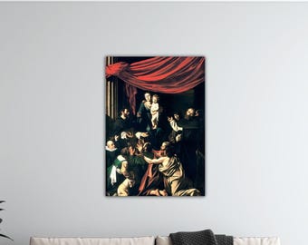 Michelangelo Caravaggio Madonna del Rosario Tela Caravaggio Dipinto Astratto Poster Caravaggio Arte Murale Moderna Galleria Murale Stampa Artistica