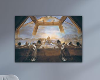 サルバドール・ダリ「最後の晩餐」手描き油彩複製「ダリ象徴主義の
