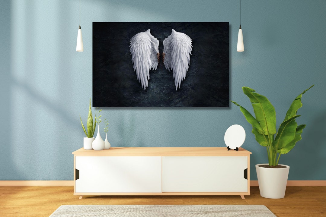 Lucifer Wings Canvas Art, Angel Lucifer Wings Poster, Lucifer Wall