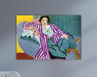 Henri Matisse Small Odalisque In A Purple Robe Canvas Abstract Wall Art Modern Paint Famous Office Decor Print Gift Home Wall Decor Poster