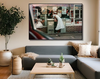 Black Lives Matter African American Canvas, Arredamento per la casa, Tela pronta da appendere Gordon Parks, Fontanella, Grande magazzino Mobile Alabama