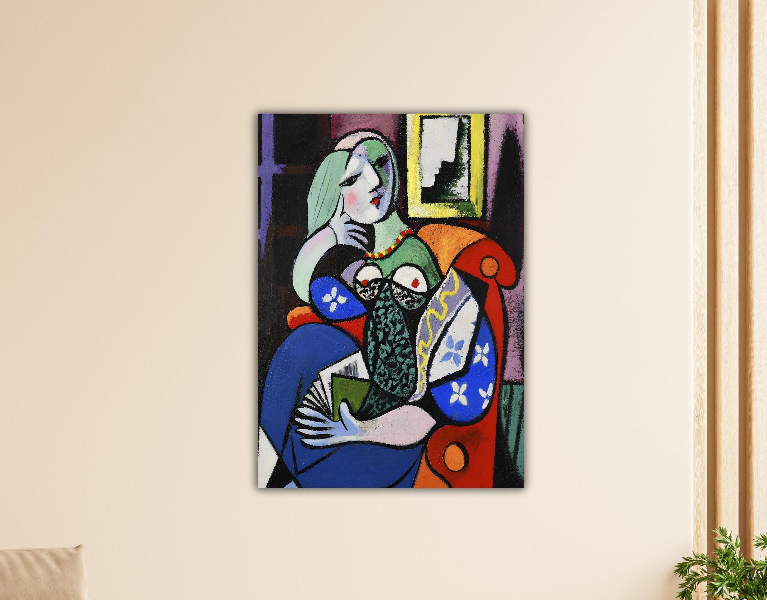 Picasso woman with book - Etsy 日本