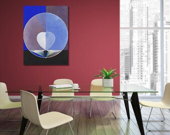 Hilma Af Klint Canvas Decor,Abstract Colorful Wall Art,Abstract Exhibition,Reproduction,Exhibition Poster Art,Giclee