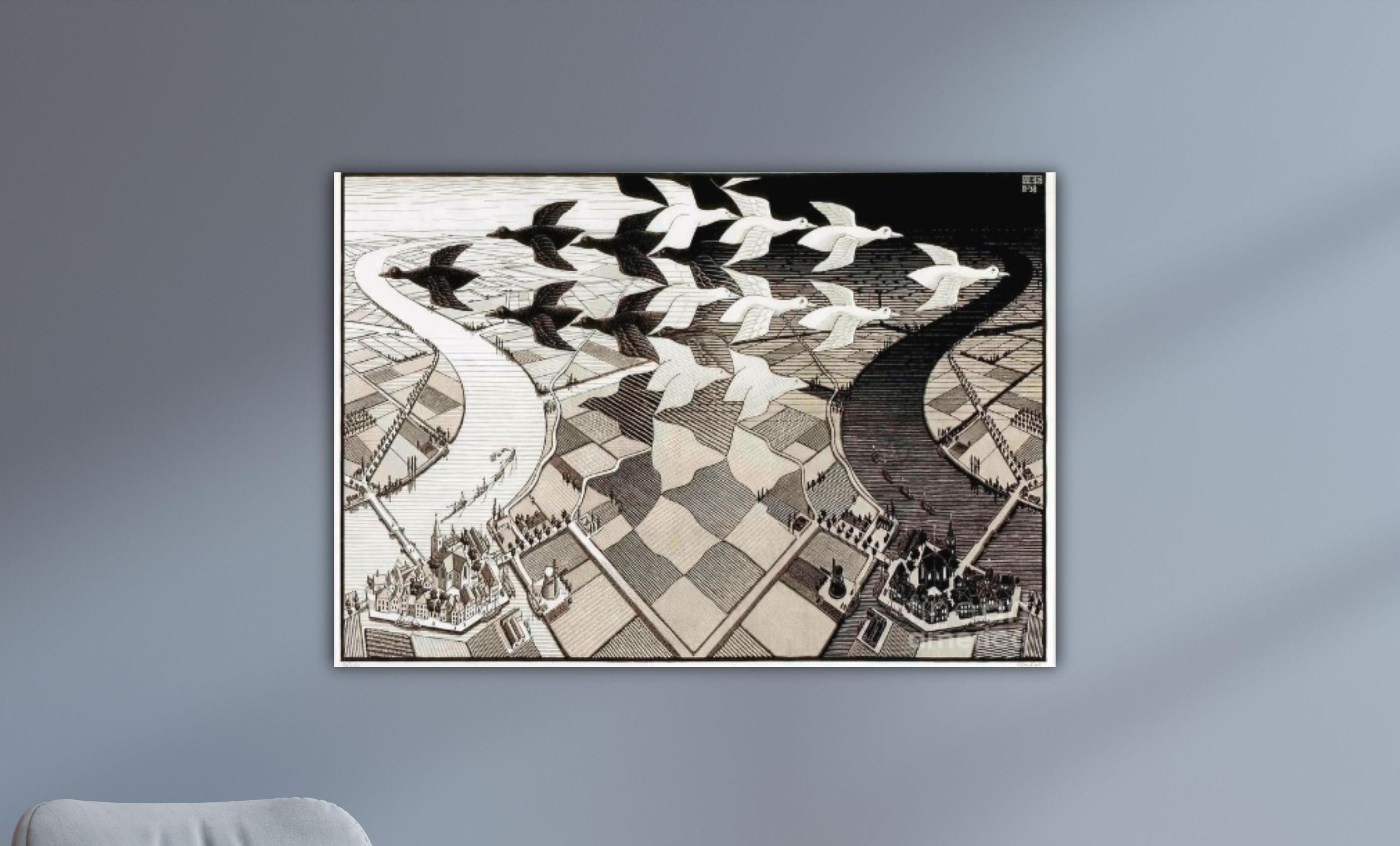 Escher day and night - Etsy 日本