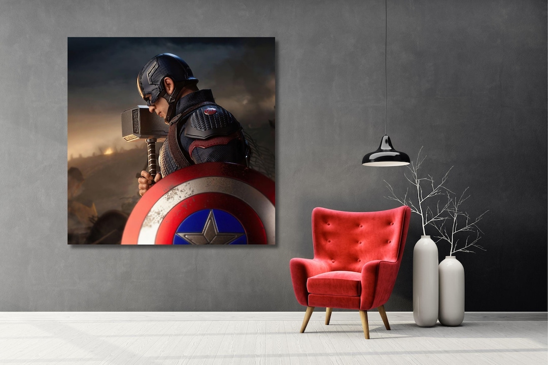 Captain America Wall Art Print, Captain America Poster,captain America ...