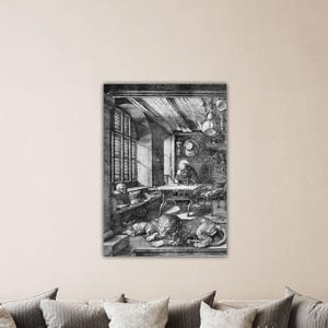 Albrecht Dürer St Jerome in His Study Poster Dürer lesendes Mädchen Leinwand Reproduktion Druck Dürer Wandkunst Geschenk Wanddeko Moderne Malerei