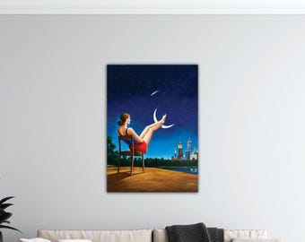 Rafal Olbinski The Third Dimension of Time Poster Olbinski Print Rafal Canvas Modern Decor Wall Art Home Wall Decor Rafal Olbinski Painting