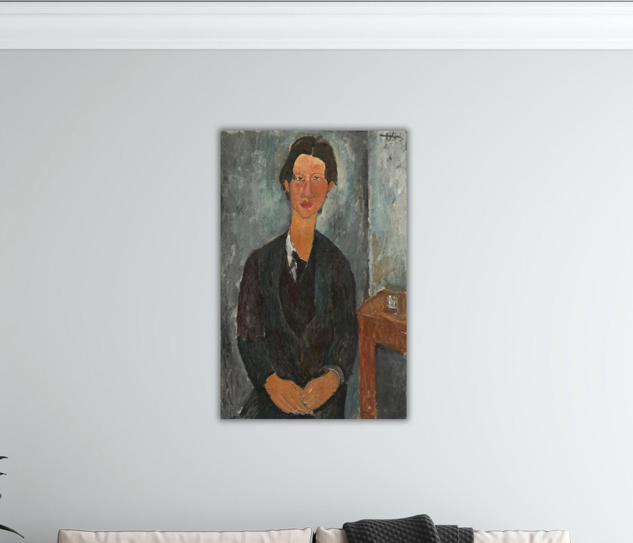 Soutine Poster Amedeo Modigliani Portrait of Chaim Soutine Poster Amedeo Canvas Modern ...