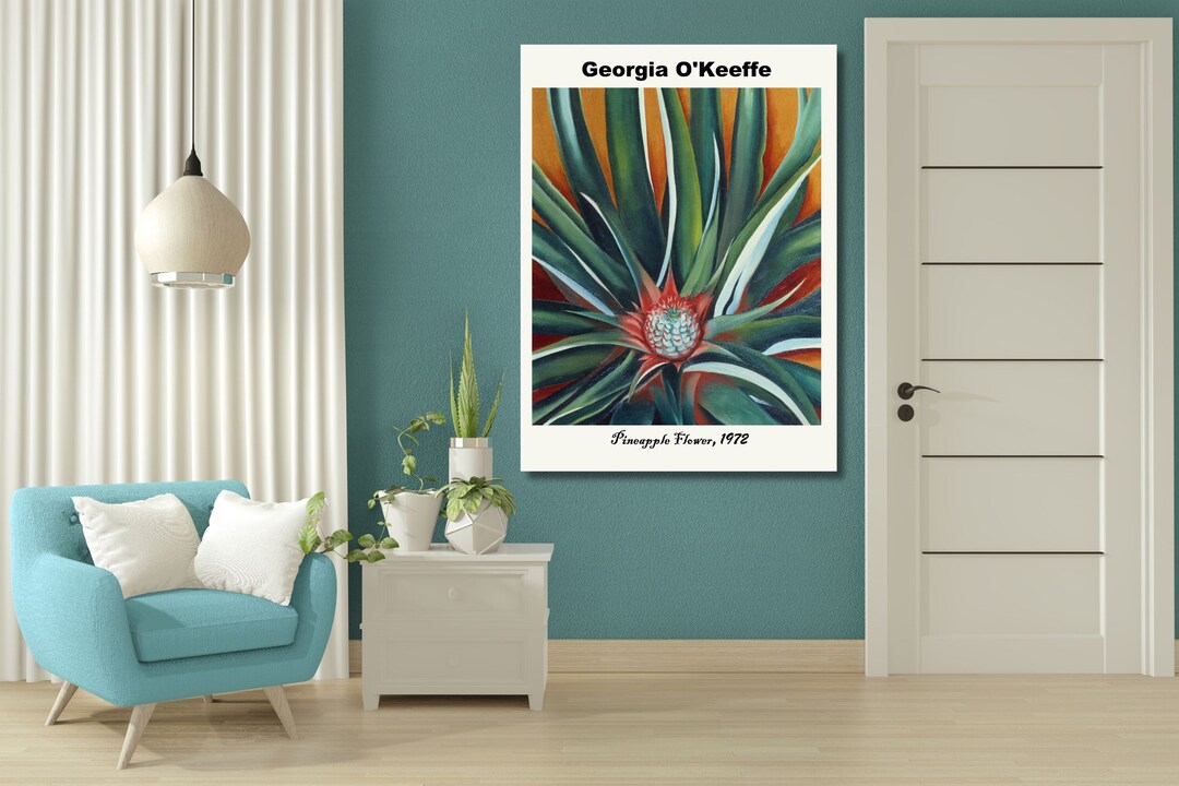 Georgia O'keeffe Canvas, Pineapple Poster, Modern Art, Wall Art for ...