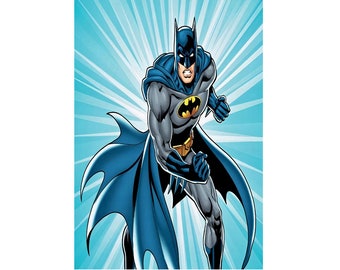 Kit de peinture diamant Batman - Kit diamant DIY 5D avec accessoires - Pour enfants et adultes - 40 x 30 cm - 16 x 12 pouces - Super héros