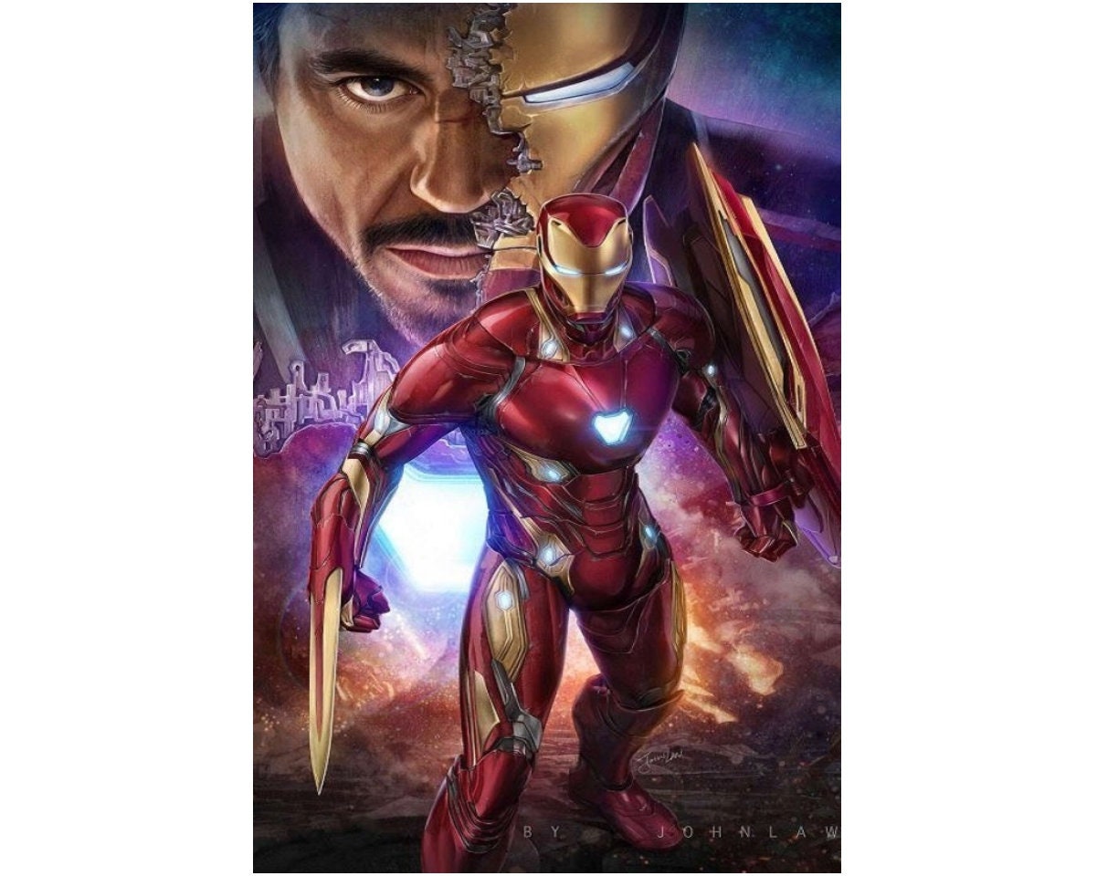 Generic 5D Diamond Painting Marvel Avengers Infinite Gems Iron Man @ Best  Price Online