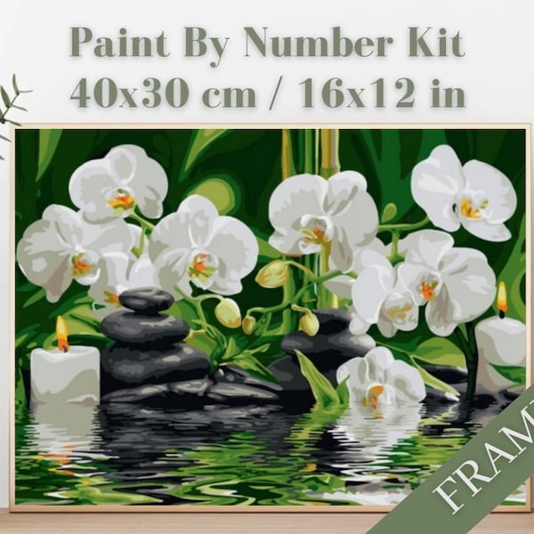 Orchids Paint by Numbers Etsy