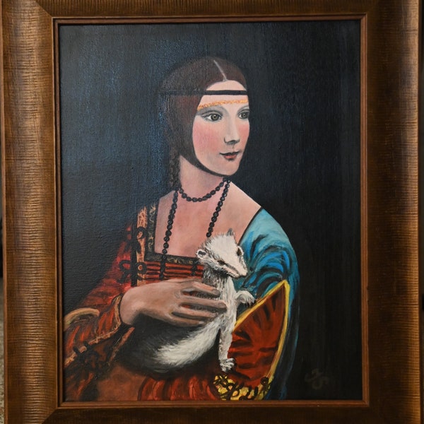 Lady with an Ermine 16x20