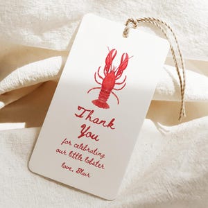 Coastal Baby Shower Thank You Tag, Editable Tag, Gift Tag, Favor Tag, Boy Baby Shower, Beach Baby Shower, Coastal Theme Tag, Canva Template