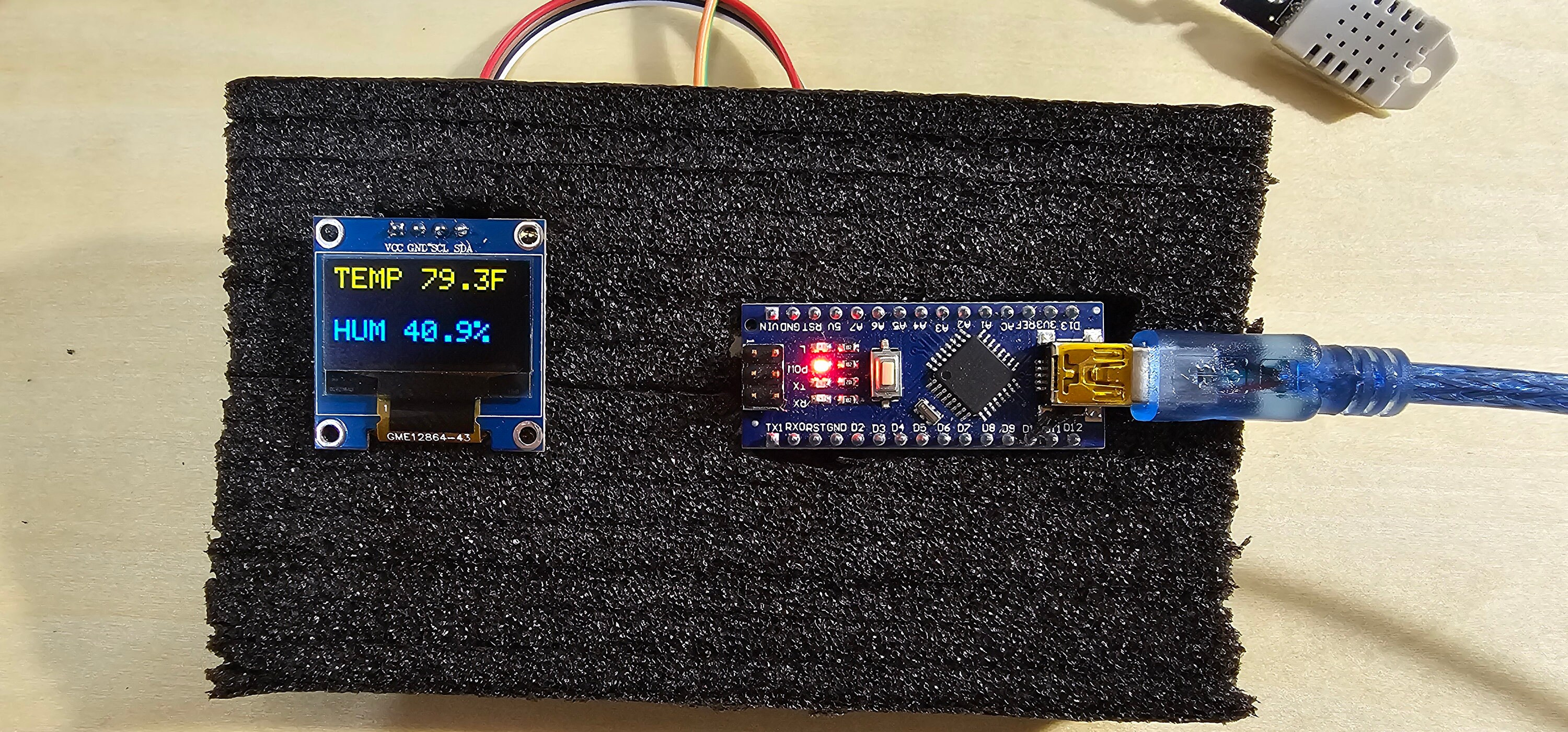 Arduino Nano Board With DHT22 Temp/humidity Sensor and OLED - Etsy