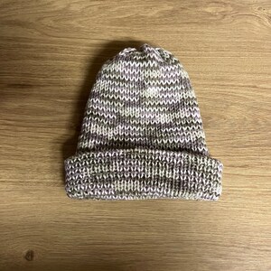 Hand knitted beanie
