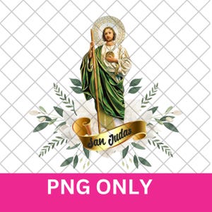 San Judas PNG, Digital file, Sublimation image, DTF design, Png file, San Juditas, San judas tadeo, religious image, t-shirt design, St Jude