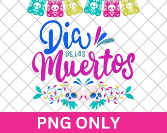 Dia De Los Muertos PNG, Day of the Dead, Sugar Skeleton, Catrina Day, Digital File, T-Shirt design, Digital Download, Floral Skull