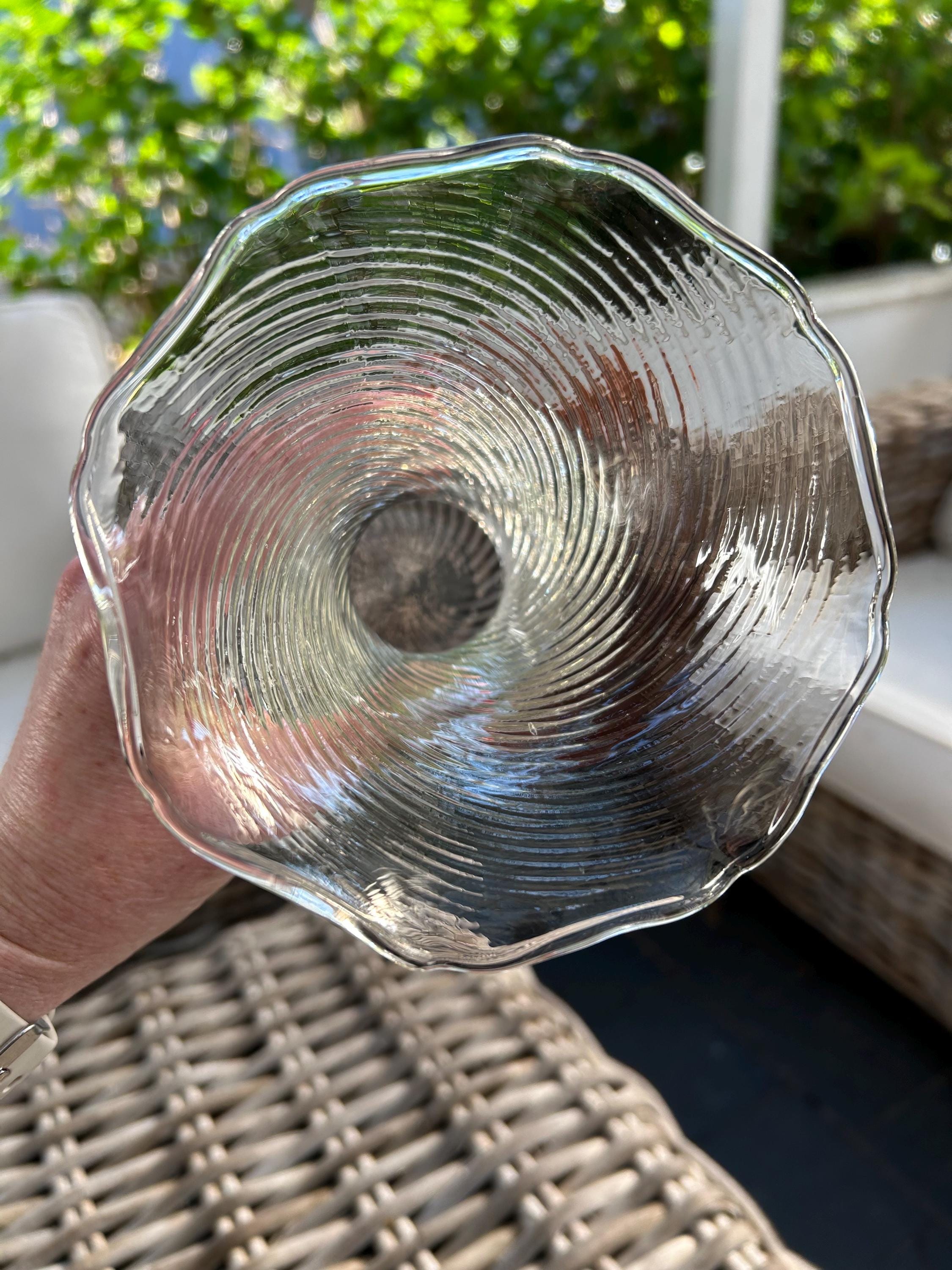 IVV Selezione イタリアンアートガラス花瓶 | 吹きガラス渦巻き模様