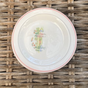 1970s Arcopal France Side/Dinner Plates | Bucolic Landscape Motif | Side Set of 6 or 4, Dinner Set of 4  available | Pastel Palette