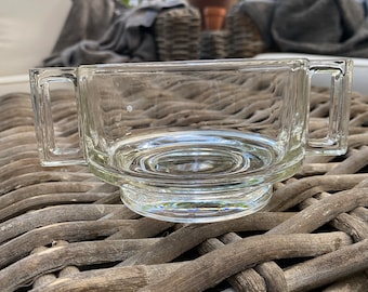 Italian MCM Joe Colombo for Arno Glass Mug or Bowl | Two D Handles |  Tea/Coffee | 1960s Design