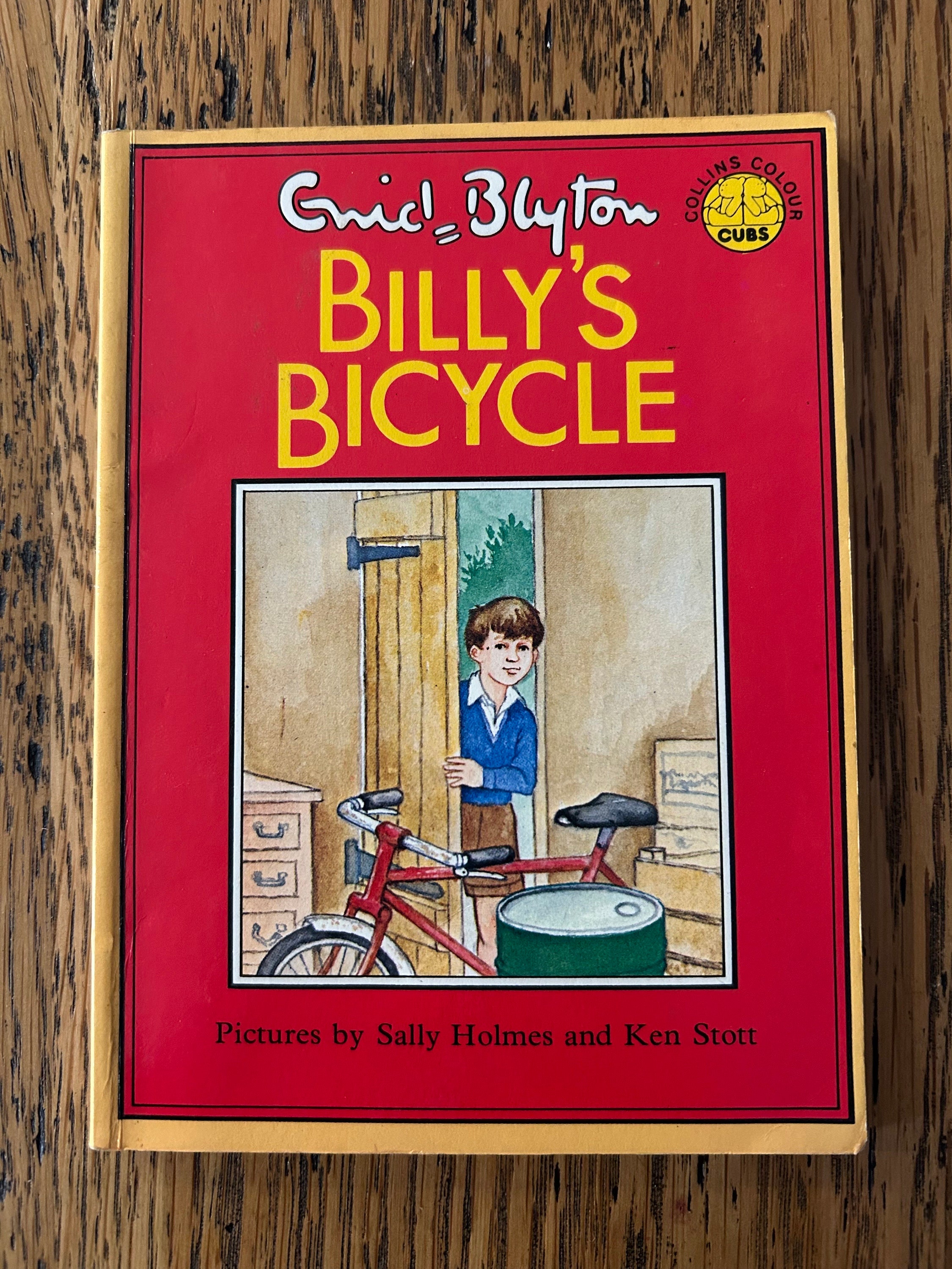Enid Blyton | Billy's Bicycle | 1982 Vintage Children's Book | Illustrated by Sally Holmes and Ken Stott