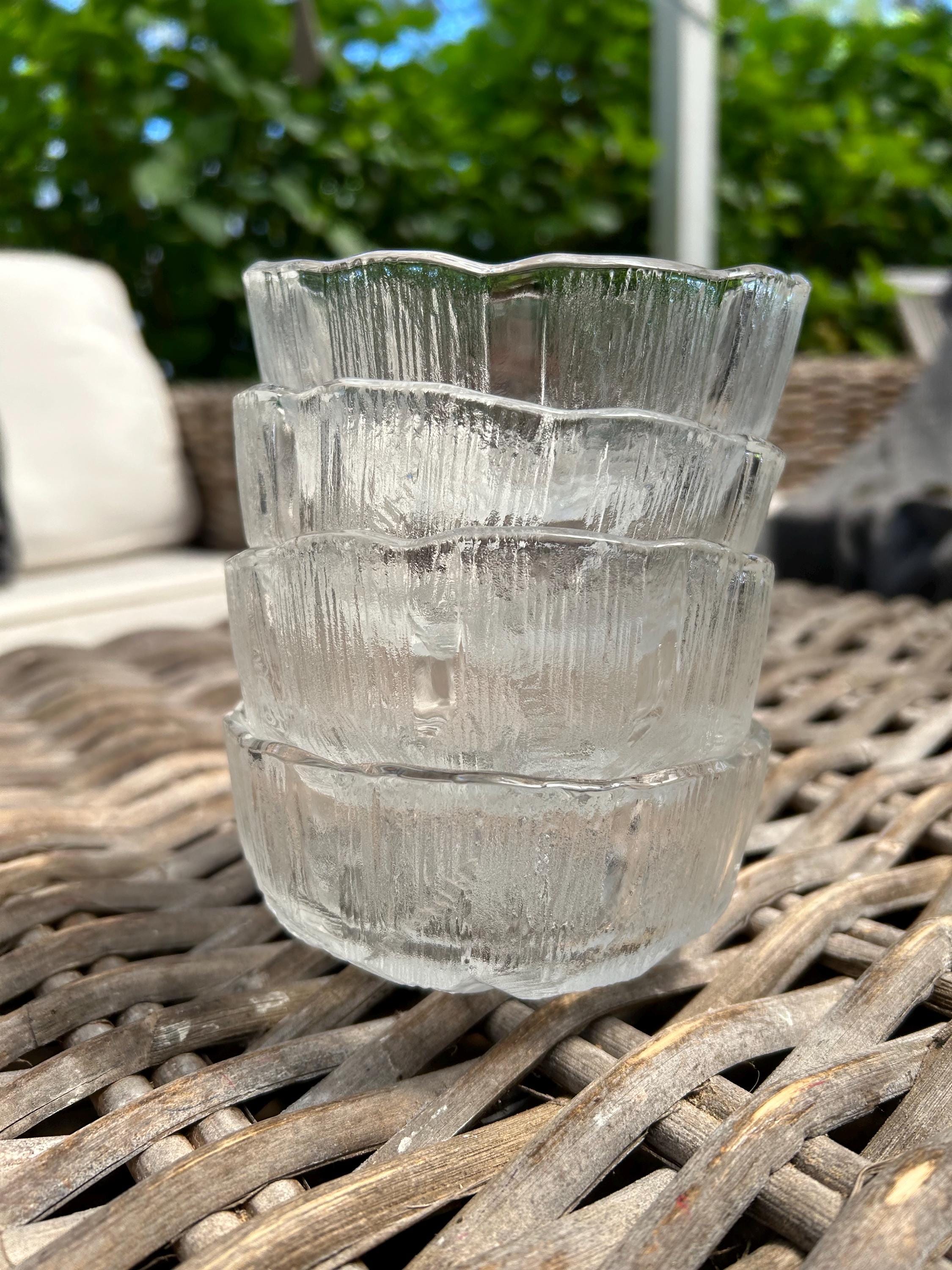 Mikasa | by Hoya | Crystal Ice Glass Bowls | Set of 4 | Dessert