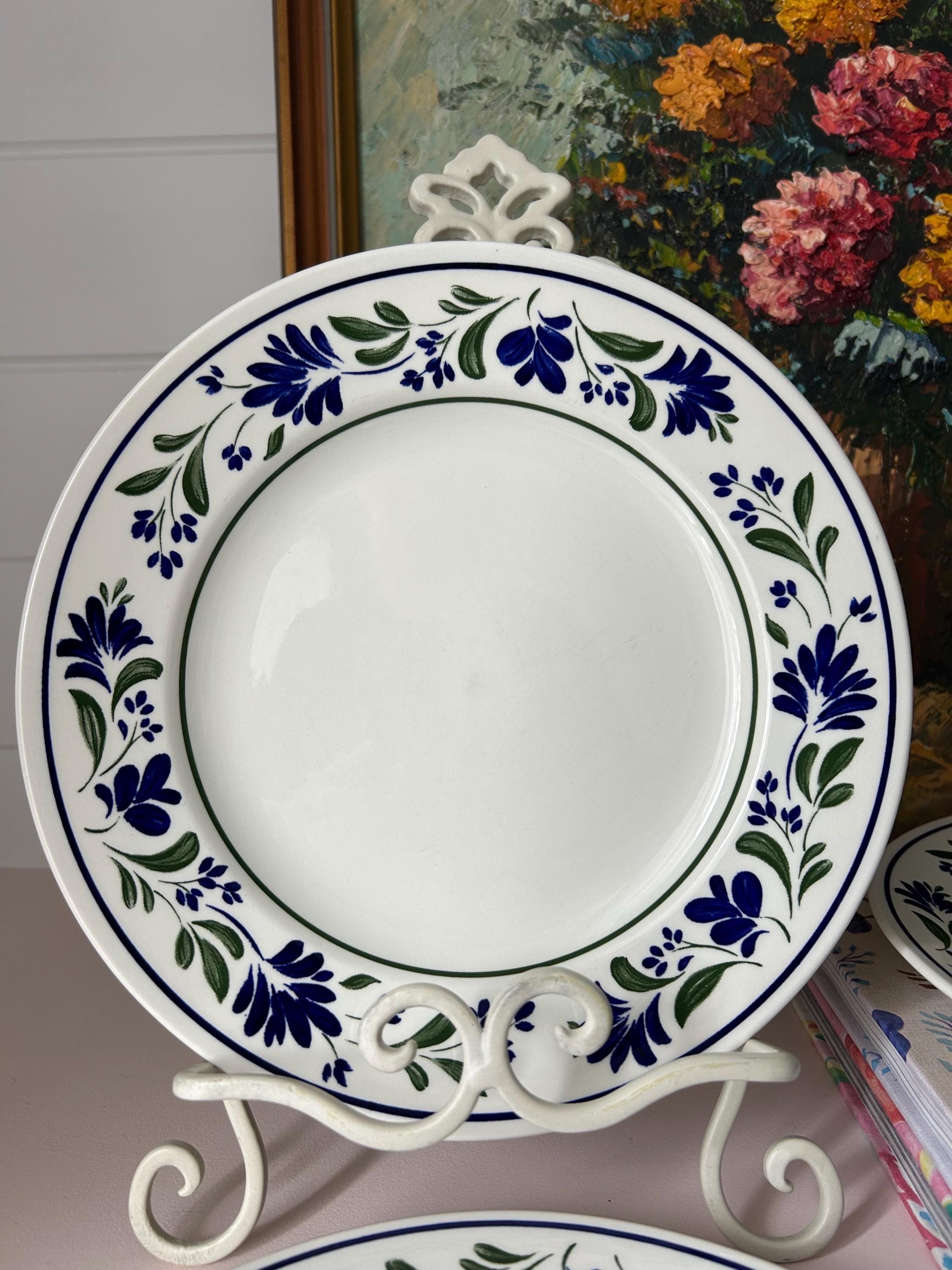 Churchill | Salzburg | Dinner Plates | Set of 4 | Blue & Green