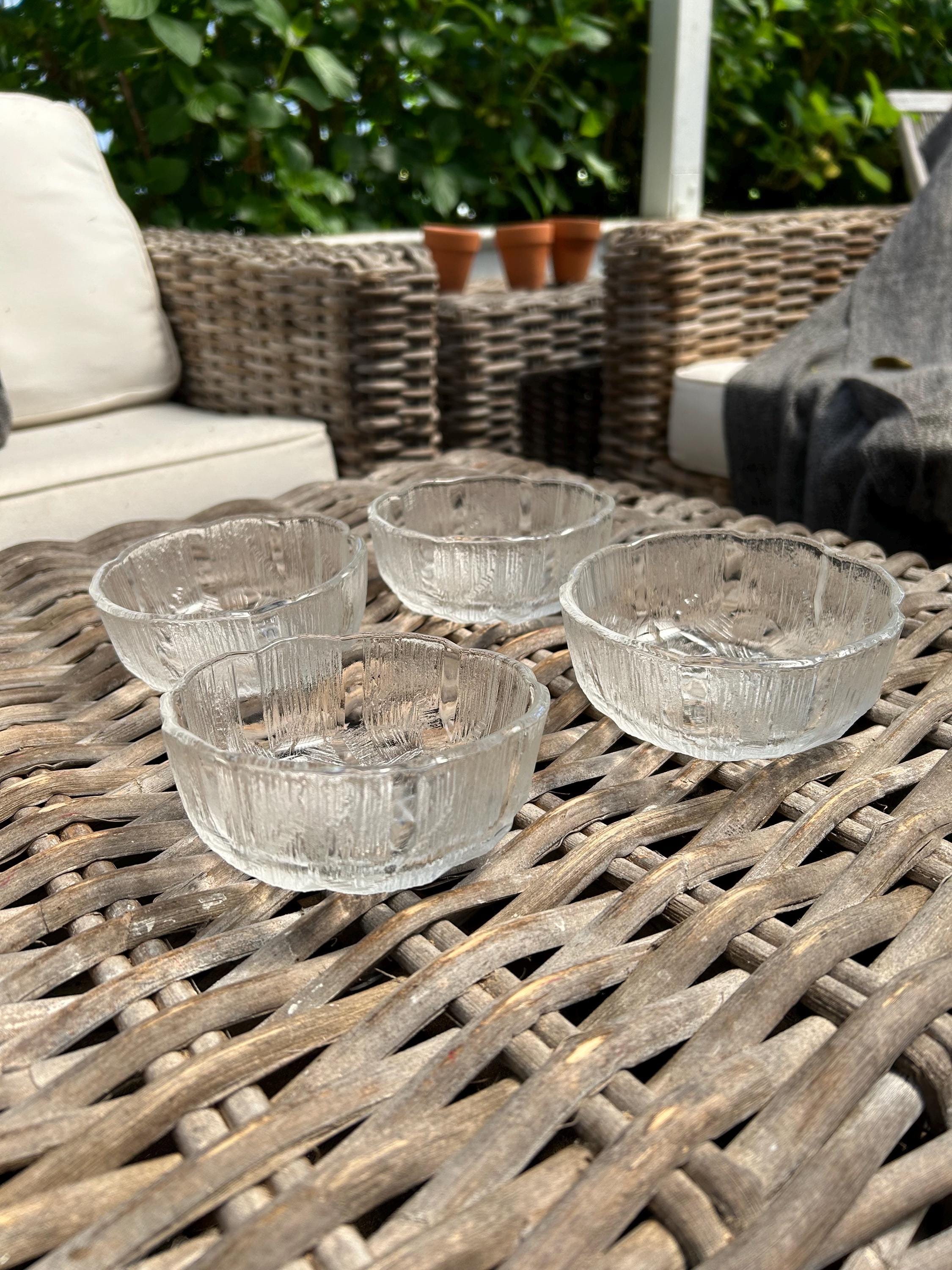 Mikasa | by Hoya | Crystal Ice Glass Bowls | Set of 4 | Dessert