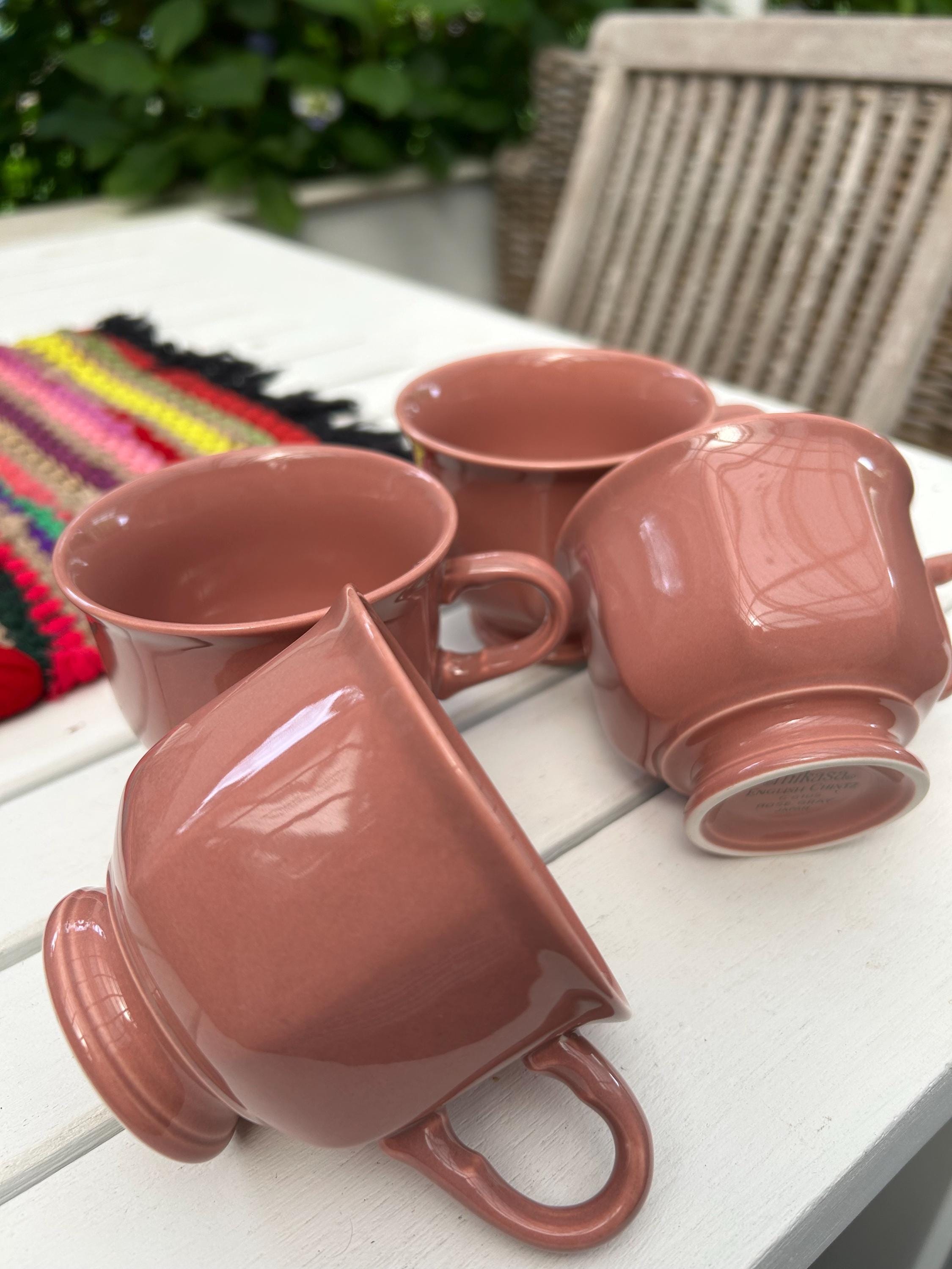 Buy Mikasa | Rose Gray Tea Cups | Set of 4 | English Chintz