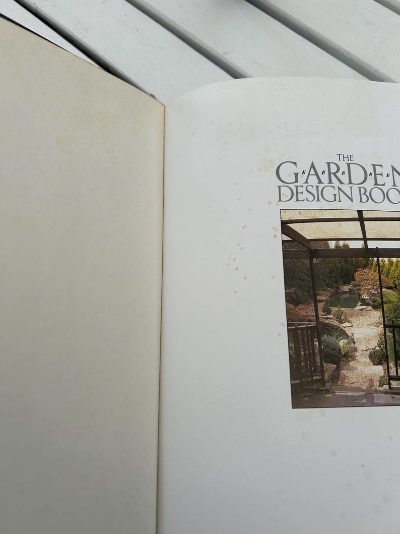 The Garden Design Book 1988 Edition Hardcover With Dust Jacket Anthony