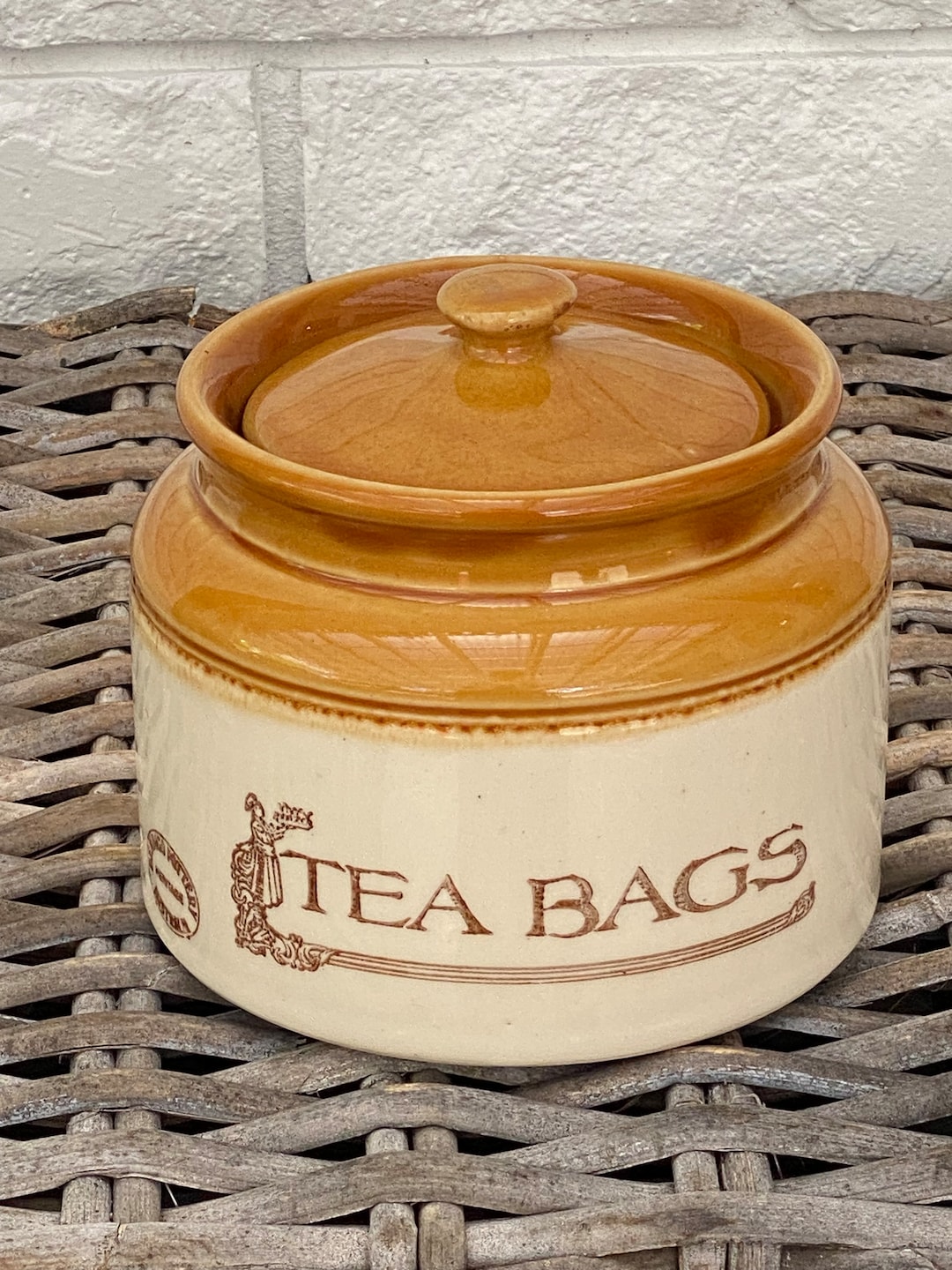 Vintage Bendigo Pottery Tea Canister Australian Heritage Kitchenware